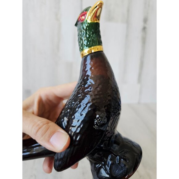 Vintage Avon pheasant decanter aftershave oland old stock new bird glass - Picture 7 of 8